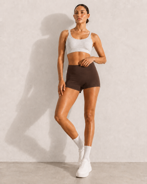 MILAJA 3 inch Training Short in Coffee Bean