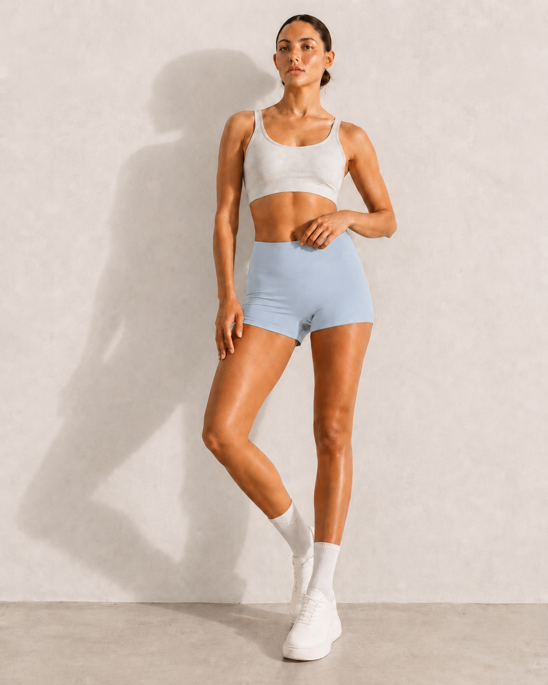 MILAJA 3 inch Training Short in Scandinavian Blue