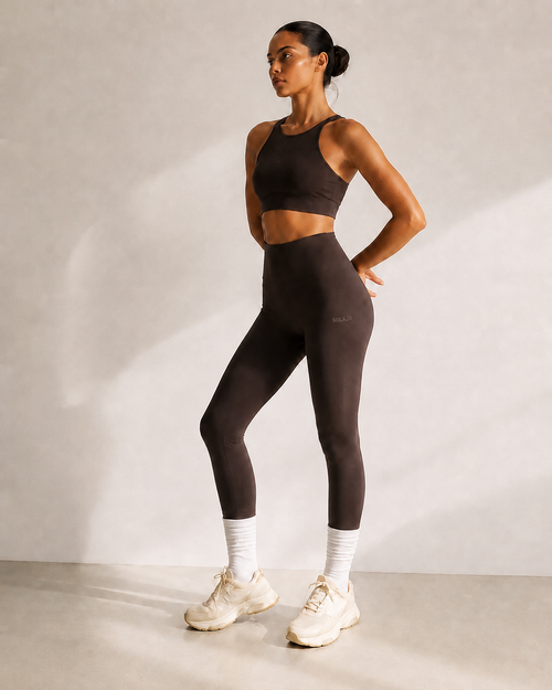 MILAJA 7/8 Legging med strumpor över benslutet