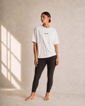 MILAJA Oversized T-Shirt with pocketless black Signature 7/8 Legging