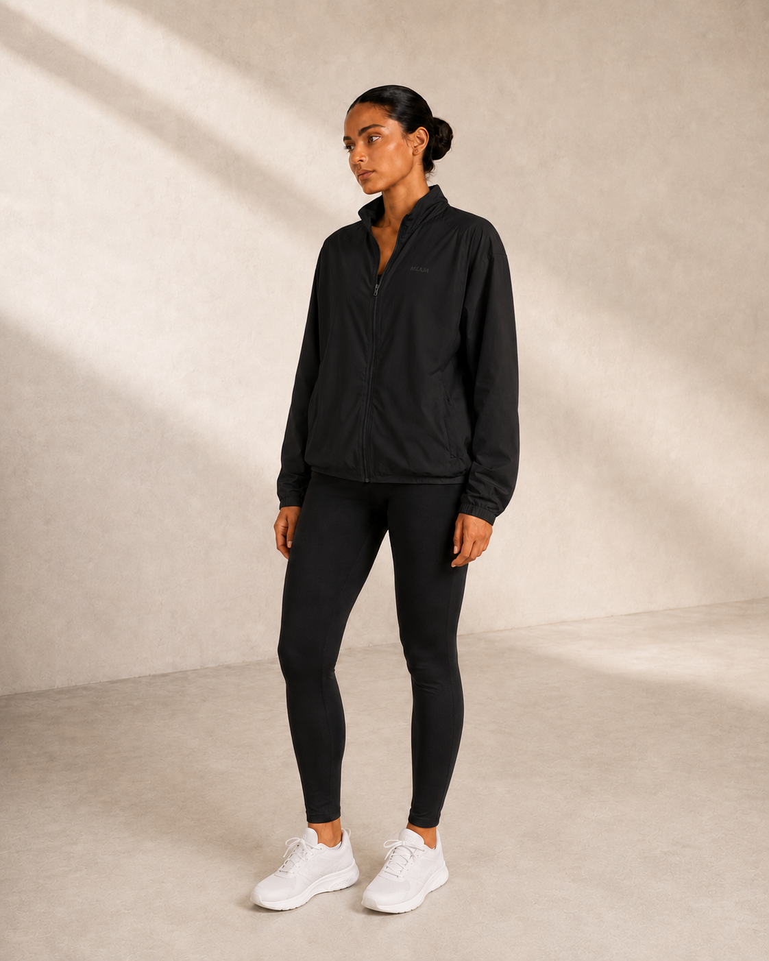 MILAJA Relaxed Training Jacket in Black