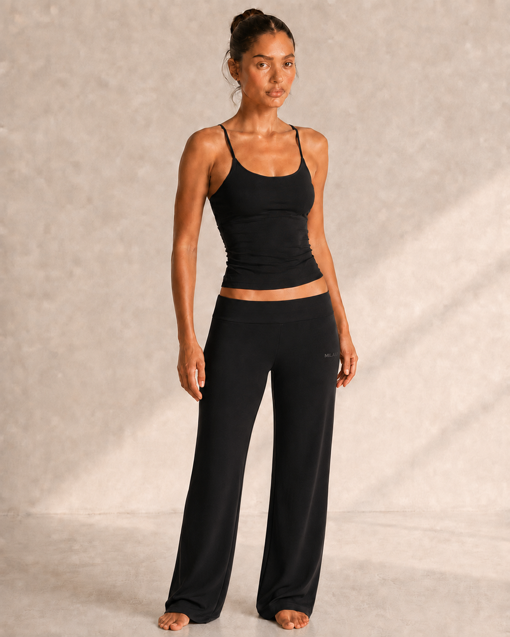 MILAJA Low-Rise Yoga Pant in Black